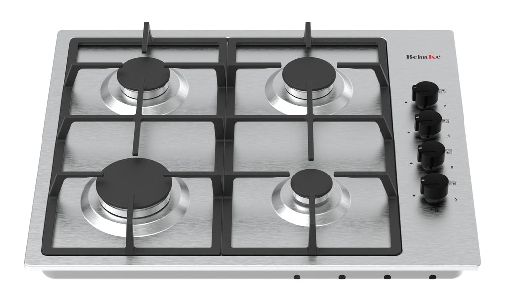 Encimera Gas 4 quemadores Inox