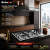 Encimera Gas 4 quemadores Inox