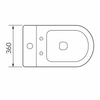 WC One Piece 300mm Piso Toscana
