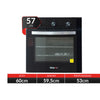 Kit Horno + Encimera Vitro Gas 4 Q + Campana Eternity Negra